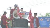 Kader IMM Sultra saat menggelar Aksi Unjuk Rasa