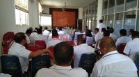 Suasana Rapat Pembentukan Panitia HUT Bombana di Aula Kantor Bupati Bombana,Rabu (16/10/2019).