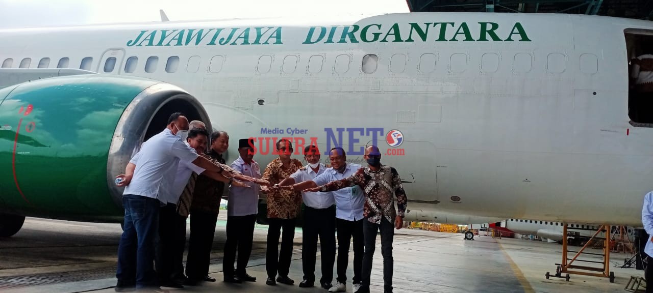 Tasyakuran Penerbangan Perdana Pesawat Cargo Jayawijaya Dirgantara