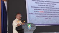 Pj. Bupati Bombana, H.Burhanuddin saat menyampaikan Sambutan Kegiatan