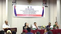 Bupati Konawe Utara, H. Ruksamin saat menyampaikan sambutan