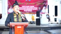 Pj Bupati Bombana H Burhanuddin saat menyampaikan sambutannya