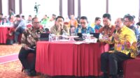 Pj. Bupati Bombana, H. Burhanuddin saat berbicara di Rakorda TPID se-Sultra