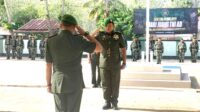 Foto : Perwira Upacara Laporan kepada Inspektur Upacara.