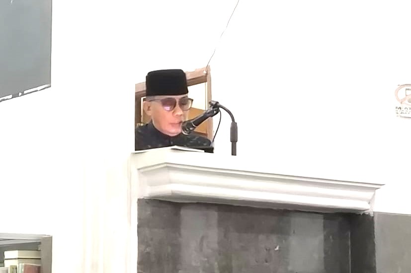 Kepala Dinas Perhubungan Kolaka Utara, Alauddinsyah, S.E. saat menyampaikan Kultum