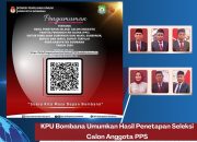 Pengumuman hasil penetapan seleksi calon anggota PPS