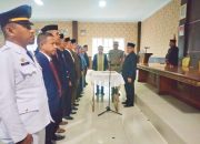 Plt Bupati Muna Bachrun Labuta melantik pejabat eselon III dan IV. (Foto: Rustam)