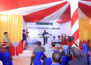 Pj. Bupati Bombana, Edy Suharmanto saat menyampaikan sambutannya
