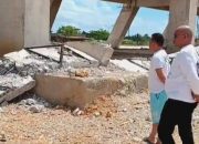 Kondisi Bangunan Stadion di Muna yang Ambruk