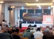 Ketua KPU Kabupaten Muna, LM Askar Adi Jaya saat menyampaikan sambutan