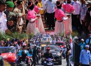 Ribuan warga Muna antar RahmatTnya Muna ke KPU Setempat
