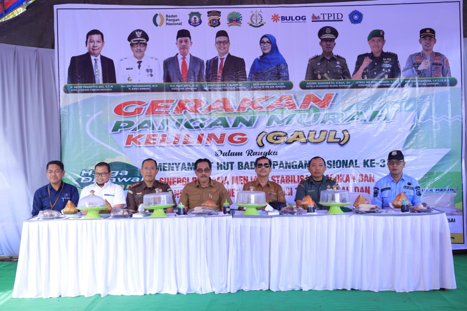 Kegiatan Launching program Gerakan Pangan Murah Keliling (GAUL)