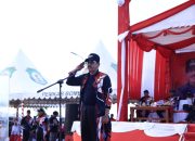 Pj. Bupati Edy Suharmanto saat membuka Porseni