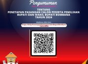 Pengumuman Penetapan Pasangan Calon Bupati dan Wakil Bupati Bombana