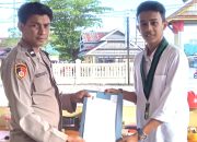 Mahasiswa Islam (HMI) Komisariat Fakultas Ekonomi Universitas Dayanu Ikhsanuddin (Unidayan) Baubau saat memasukkan laporannya di Polres Buton Tengah