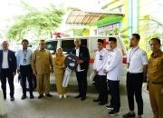 Serah terima Mobil ambulance dari BNI ke RSUD H.K. Djafar Harun Kolut