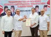 Ketua Dewan Pimpinan Daerah (DPD) Gerindra Sulawesi Tenggara, Andi Ady Aksar (Kedua dari Kiri)