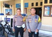 Kapolres Muna AKBP Indra Sandy Purnama Sakti (Kanan) Bersama Kasat Lantas Polres Muna
