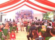 Calon Gubernur Provinsi Sulawesi Tenggara (Sultra) Mayjen TNI (Purn) Andi Sumangerukka (ASR) saat memberikan sambutan dihadapan pendukungnya