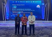 Penjabat (Pj.) Gubernur Sulawesi Tenggara, Andap Budhi Revianto, didampingi oleh Kepala Perwakilan Bank Indonesia (BI) Provinsi Sultra, Doni Septadijaya, dan Direktur Umum Bank Pembangunan Daerah (BPD) Sultra, Ronald