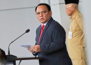 Pj. Gubernur Sulawesi Tenggara (Sultra), Komjen Pol (P) Dr. (H.C) Andap Budhi Revianto saat memberikan arahan