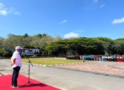 Sekretaris Daerah (Sekda) Provinsi Sulawesi Tenggara, Drs. H. Asrun Lio, M.Hum., Ph.D saat memberikan arahan