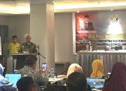 Sekda Sultra Drs. H. Asrun Lio., M.Hum., Ph.D., membuka secara resmi rapat koordinasi RPJMD