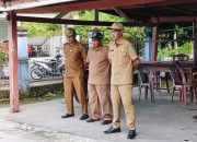 PLT. Camat Kodeoha Syahlan Launu (Paling Kanan) saat memimpin apel pagi