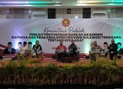 Fajar Ishak Dg Jaya, SE., MH saat menyampaikan sambutannya