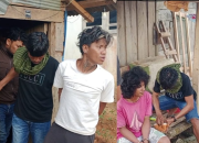 Kedua Terduga Pengedar Narkoba saat ditangkap oleh Personil Polres Bombana