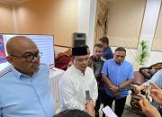 Penjabat (Pj.) Gubernur Sulawesi Tenggara (Sultra), Andap Budhi Revianto saat ditanya awak media