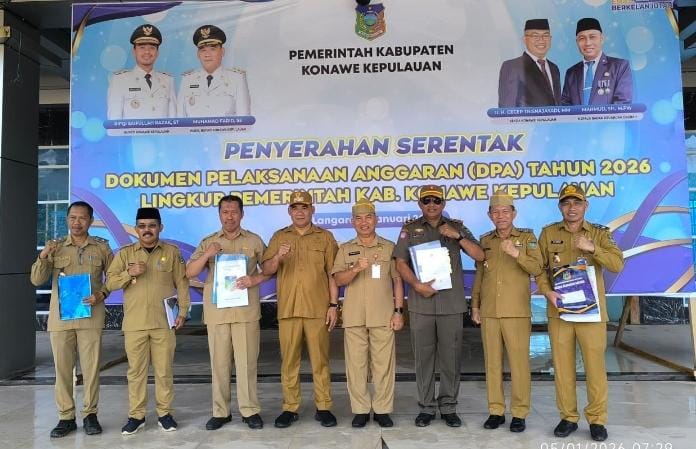Penyerahan DPA Kabupaten Konawe Kepulauan