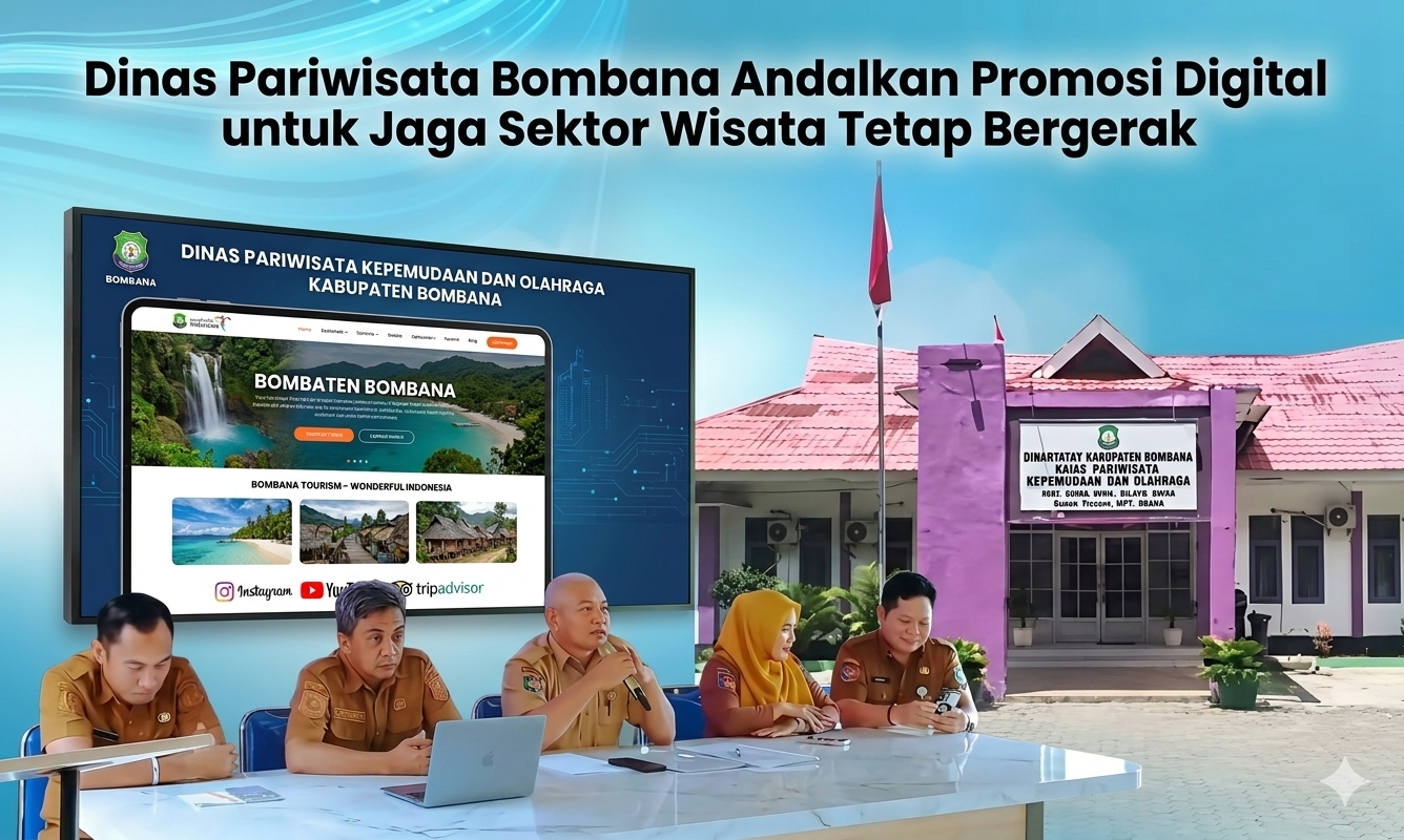 Pelaksana Tugas Kepala Dinas Pariwisata, Pemuda dan Olahraga Kabupaten Bombana, Anton Ferdinan, memaparkan langkah strategis yang akan ditempuh untuk menjaga sektor wisata tetap bergerak meski berada dalam situasi keterbatasan anggaran.