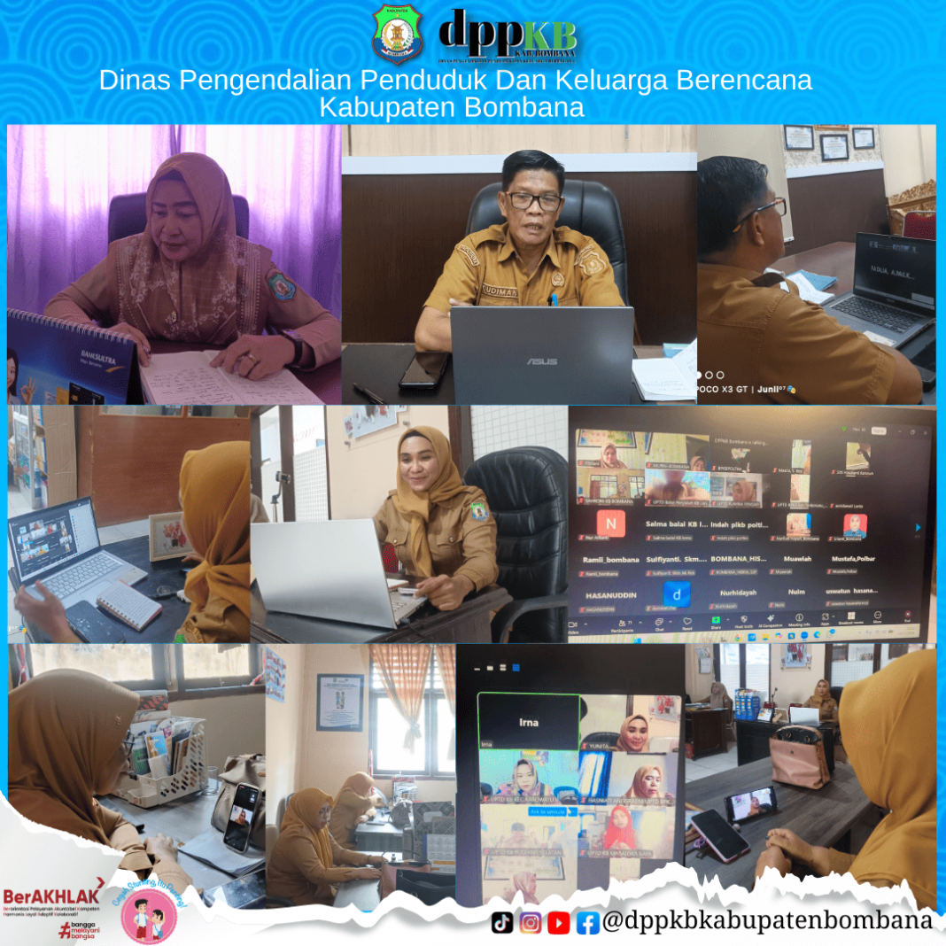 Di era digital, koordinasi pelayanan masyarakat tidak lagi dibatasi ruang. Dinas Pengendalian Penduduk dan Keluarga Berencana (DPPKB) Kabupaten Bombana terus aktif melaksanakan rapat koordinasi secara virtual guna memastikan program kerja tetap berjalan selaras dan efektif hingga ke tingkat desa. Pemanfaatan teknologi ini menjadi kunci kecepatan respon kami dalam melayani warga.
