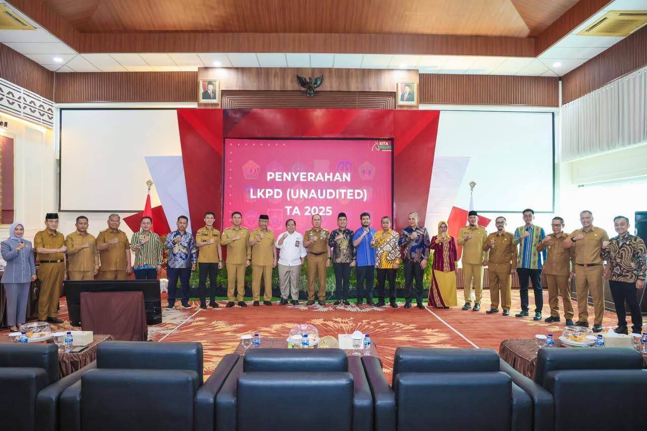 peyerahan Laporan Keuangan Pemerintah Daerah (LKPD) Unaudited Tahun Anggaran 2025 kepada Badan Pemeriksa Keuangan (BPK)