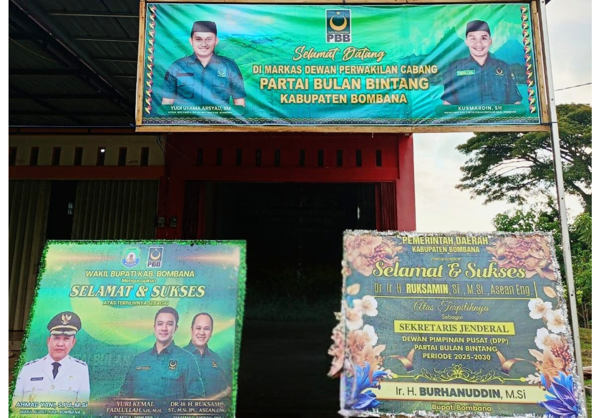 Karangan Bunga dari Bupati dan Wakil Bupati Bombana