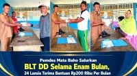 Pemerintah Desa Mata Baho, Kecamatan Wawonii Barat, Kabupaten Konawe Kepulauan (Konkep), menyalurkan Bantuan Langsung Tunai Dana Desa (BLT DD) Tahun Anggaran 2026