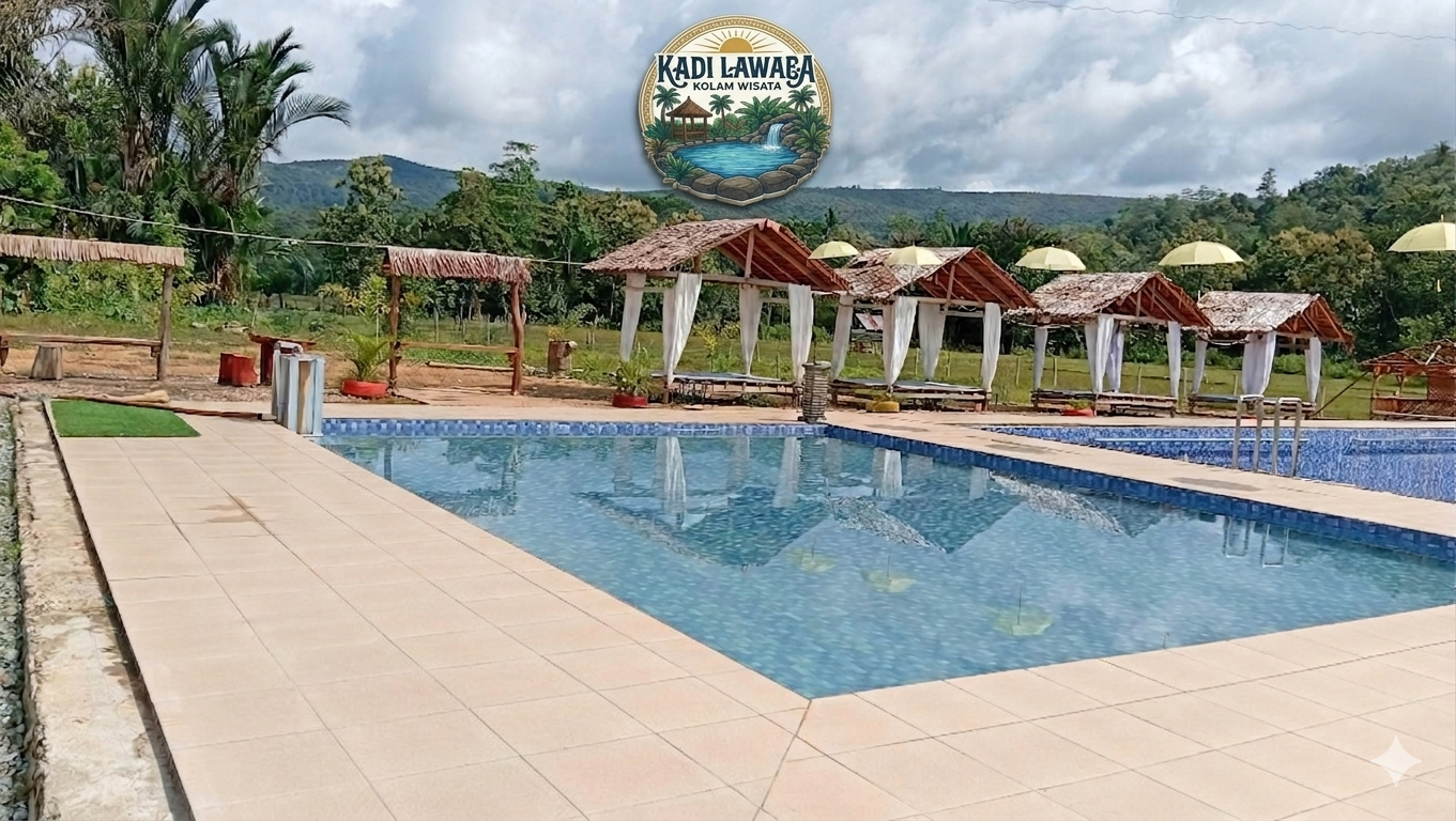 Objek Wisata Permandian Kolam Kadi Lawaea di Desa Ladumpi, Kecamatan Rarowatu, Kabupaten Bombana