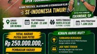 PBVSI Kabupaten Bombana resmi menyesuaikan skema Open Tournament Bola Voli menjadi kompetisi klub profesional tingkat Se-Sulawesi Tenggara. Langkah ini diambil untuk memastikan turnamen tetap kompetitif, berkualitas, dan mendukung pembinaan atlet daerah.