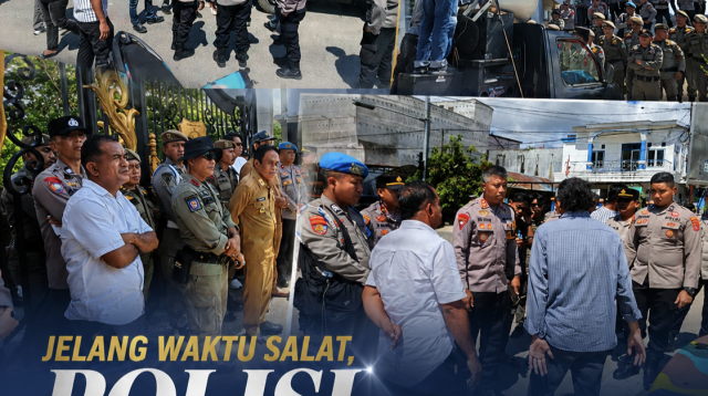 Aksi Demonstrasi Mahasiswa Menuntut Perbaikan Jalan di Bombana
