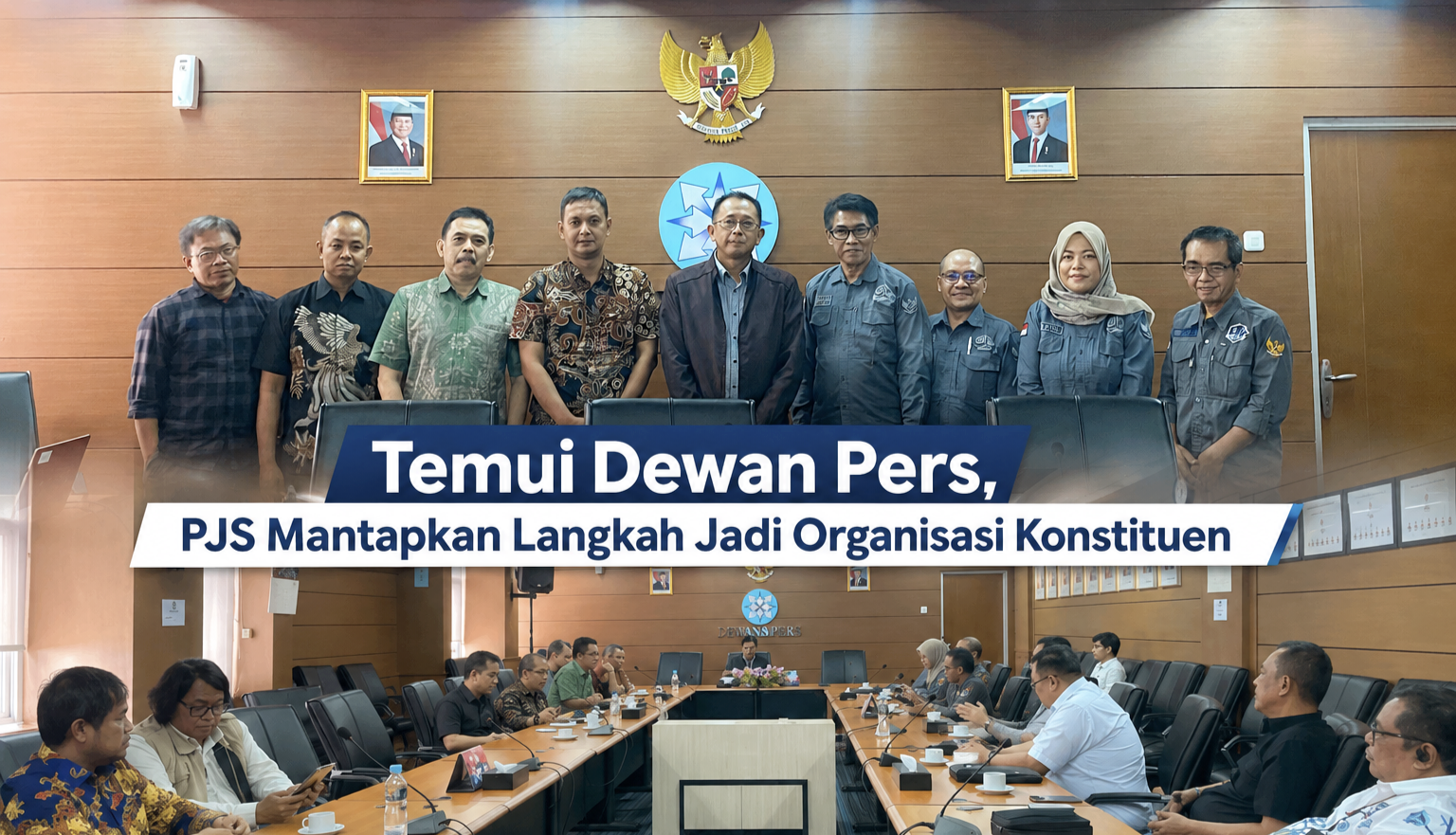 Jajaran Pengurus DPP PJS Saat melakukan Audiensi Ke Dewan Pers