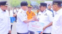 Bupati Bombana Burhanuddin menghadiri apel siaga Karhutla dan kekeringan Sulawesi Tenggara 2026 untuk memperkuat kesiapsiagaan, mitigasi, dan koordinasi penanggulangan bencana selama musim kemarau.